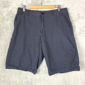 VTG Rusty Shorts 90s Y2K Mens 36 Black Embroidered Surf Skate Board Grunge